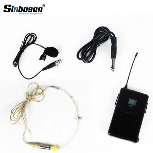 Sinbosen 4 channel bodypack collar clip handheld microphone wireless microphone