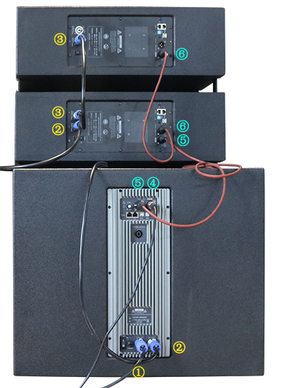 Powered line hot sale array