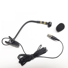 Strumento Mini microfono con filo a percussione in legno di fiati per bodypack wireless