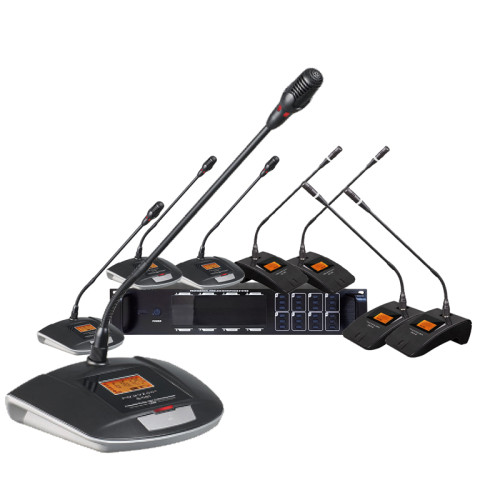 True Diversity Wireless Gooseneck Microphone Conference Microphone system for meeting