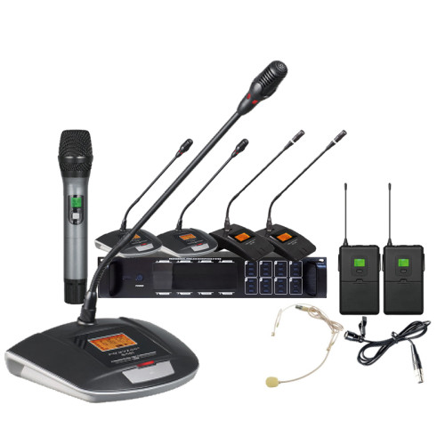 True Diversity Wireless Gooseneck Microphone Conference Microphone system for meeting