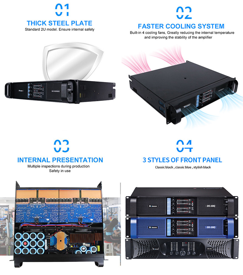 Sinbosen FP10000Q 2100w 4 channel Power amplifier upgraded powerful