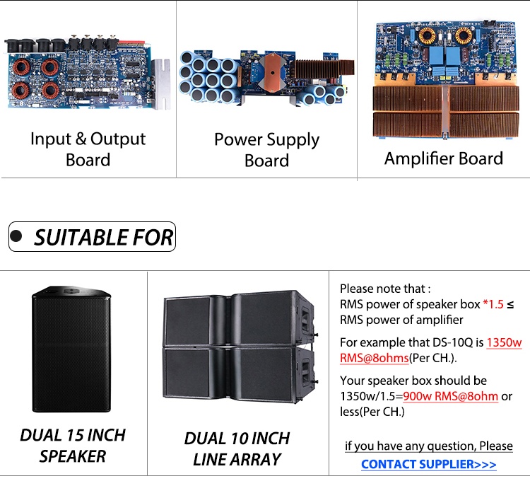 Sinbosen FP10000Q 2100w 4 Channel Power Amplifier Upgraded Powerful ...