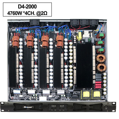 Sinbosen 2 ohm kararlı 4760 watt 4CH d sınıfı dijital yüksek güç amplifikatörü D42000
