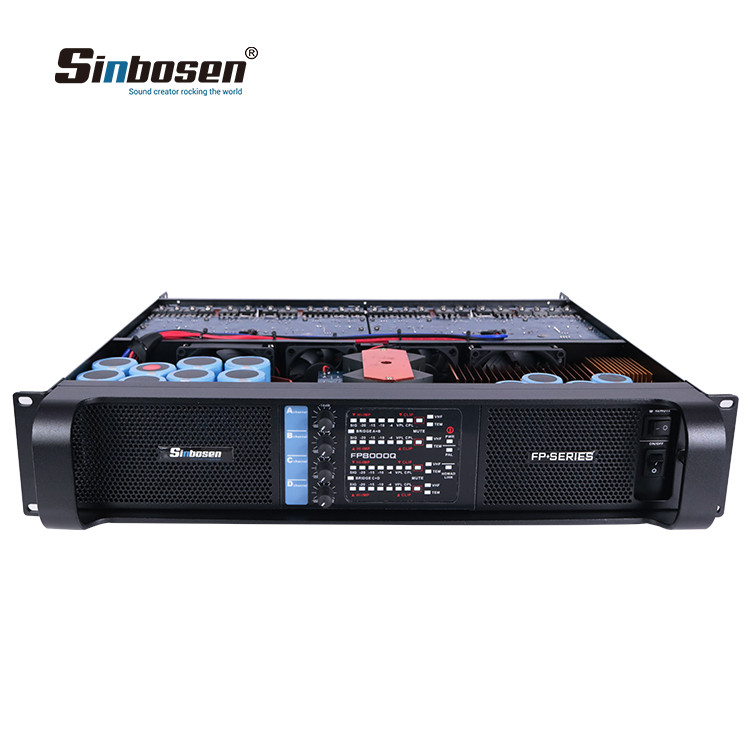 Sinbosen FP8000Q dual 1000 watt RMS 4 channel amp power amplifier Sinbosen Audio sound system