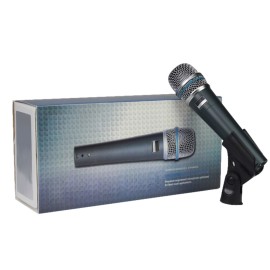 Superkardioidalny mikrofon dynamiczny z instrumentem beta 57a do nagrywania w studiu