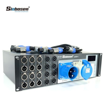 Apparecchiature di sistema audio professionale per diffusori di linea per distributori di potenza