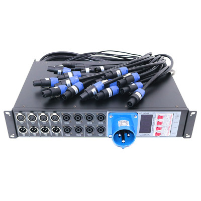 Controlador de potencia de altavoces de línea de distribuidor de potencia profesional de 6 canales