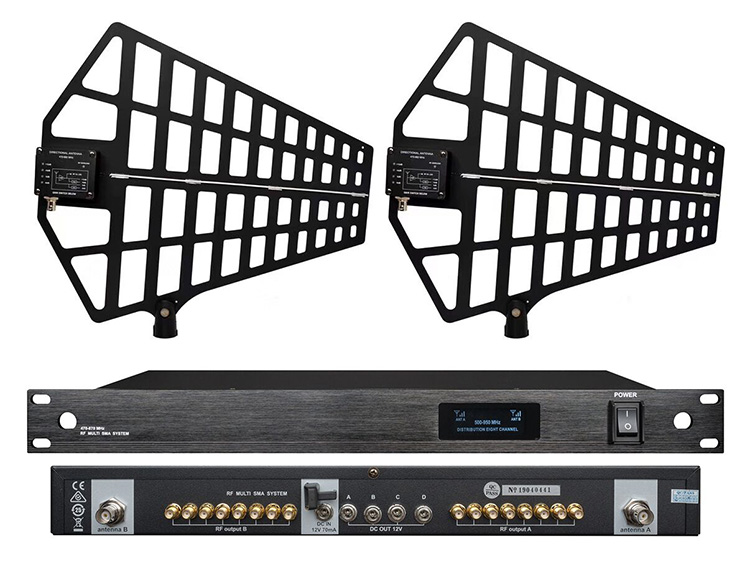 Distributed antennas systems microphone antenna booster combiner 8