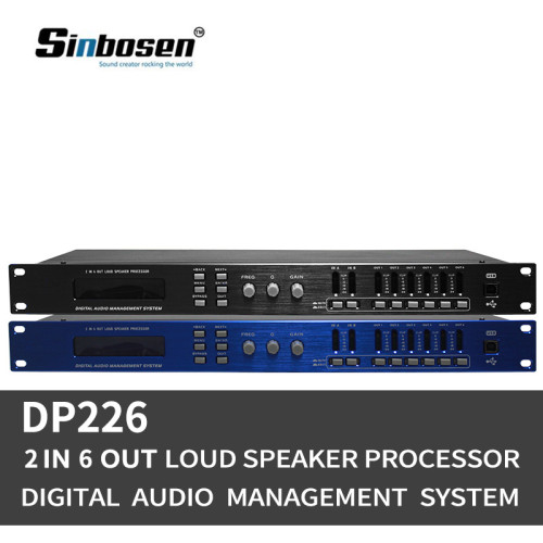 Dual precision 2 input 6 output DSP karaoke digital audio processor DP260 / DP226