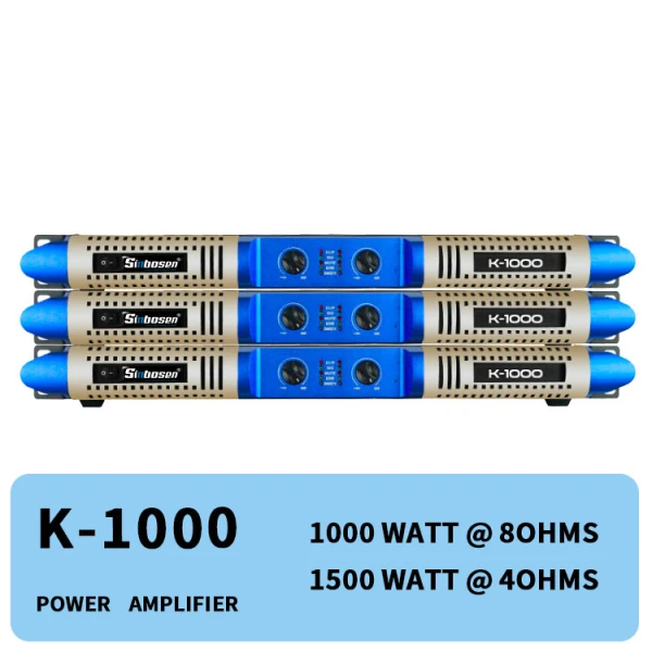 Private model new panel 2 channel 1000w class D digital K-1000 audio digital power amplifier