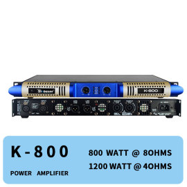 Class d digital ampliflier 800 watts 2 channel stereo professional audio K-800