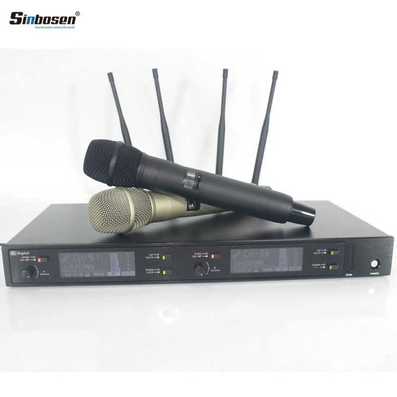Microfone digital sem fio UHF de verdadeira diversidade AXT 220D