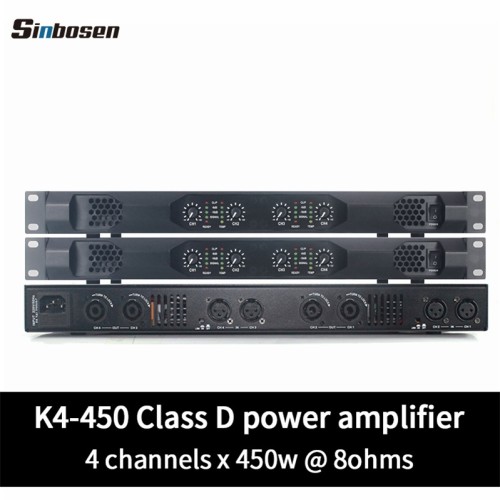 Sinbosen K4-450 K2-450 Domowy sprzęt audio 450 W klasy D mały stereofoniczny cyfrowy wzmacniacz karaoke 1U