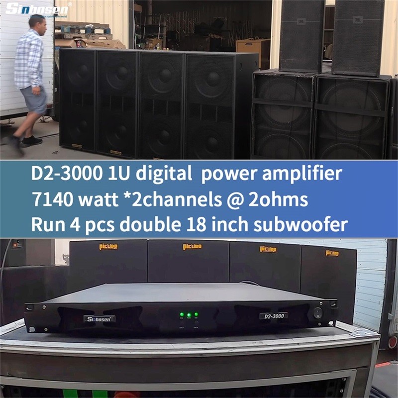 O amplificador de potência D2-3000 pode funcionar de forma estável a 2 ohms?