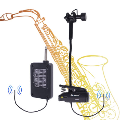 Sinbosen best pick up saxophone microphone clip wireless instrument microphone