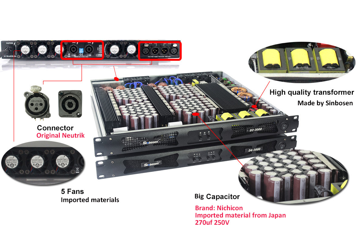 Sinbosen D2-3000 amplifier details