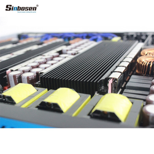 Sinbosen 2 ohm stable 3900 watts 4 input 4 output class d digital audio power amplifier D4-1600 for speaker