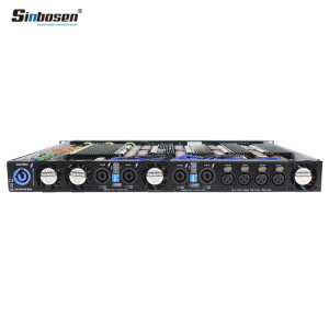 Sinbosen 2 ohm stable 4300 watts 4 input 4 output class d digital audio power amplifier D4-1800