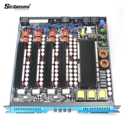 Sinbosen 2 ohm stable 4300 watts 4 input 4 output class d digital audio power amplifier D4-1800