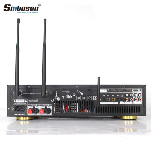 Sinbosen S450 KTV audio 450w 2ch power amplifier UHF Microphone HDMI 2.0 USB MP3 Bluetooth