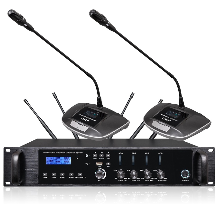 Wireless microphone and speaker for hot sale conference room