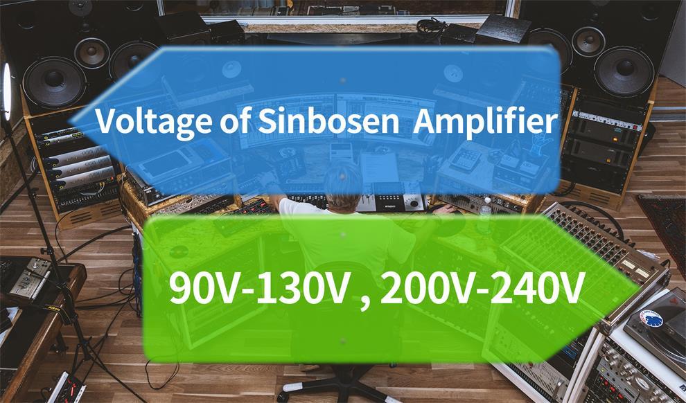 Quelle est la tension de fonctionnement de l'amplificateur Sinbosen?