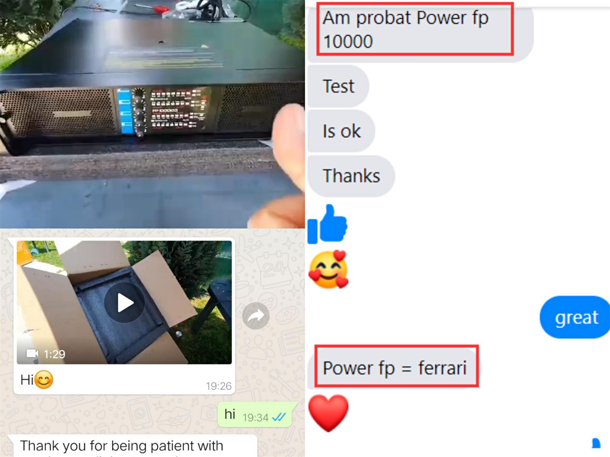 Sinbosen Power Amplifier FP10000Q = Ferrari