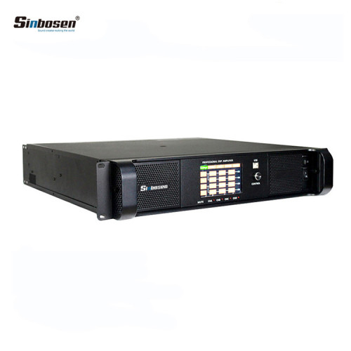 Sinbosen DSP12000Q professional dsp amplifier 4 channels 2800 watt amplifier with pc software control