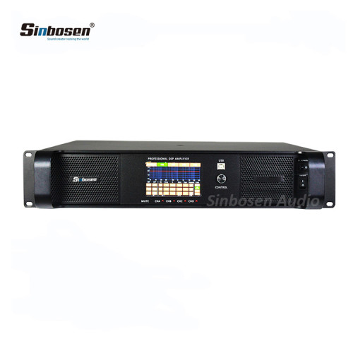 Sinbosen DSP12000Q professional dsp amplifier 4 channels 2800 watt amplifier with pc software control
