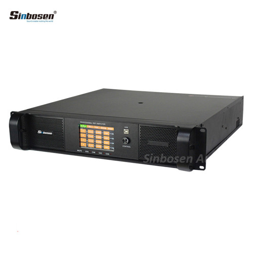 Sinbosen DSP12000Q professional dsp amplifier 4 channels 2800 watt amplifier with pc software control