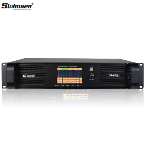 Sinbosen class td power amplifier 4 channels professional dsp amplifier DSP18000Q 3000 watt power amplifier