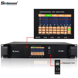 Sinbosen class td power amplifier 4 channels professional dsp amplifier DSP18000Q 3000 watt power amplifier