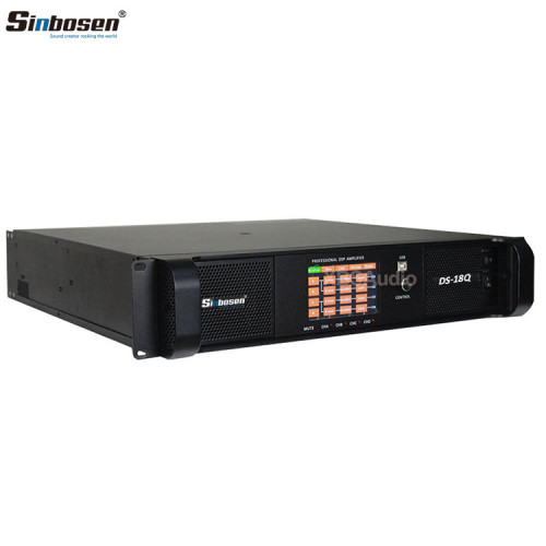 Sinbosen class td power amplifier 4 channels professional dsp amplifier DSP18000Q 3000 watt power amplifier