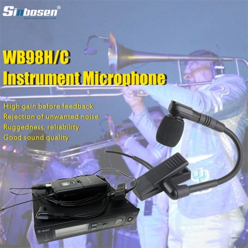 Sinbosen SLX4 / BETA98H Wireless Condenser Microphone Lavalier Gooseneck Instrument Microphone