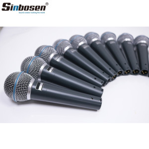Sinbosen Professional Beta 58A Dynamic Wired microphone Moving Coil Vocal Microphone