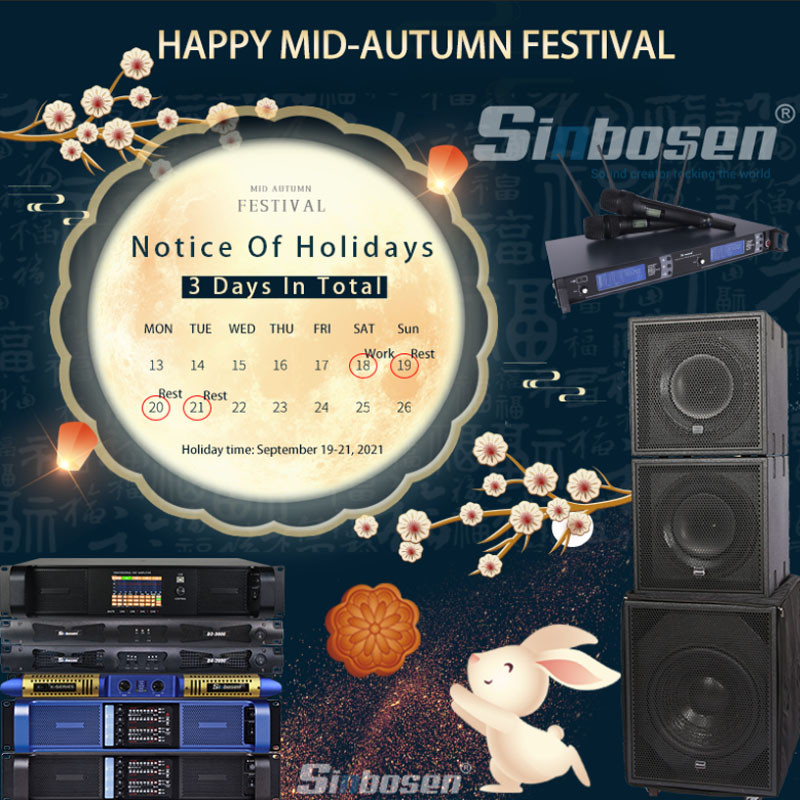 Sinbosen Mid-Autumn Festival Holiday Notice: September 19th-21st, 2021