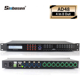Sinbosen 4 INPUT 8 OUTPUT DIGITAL AUDIO PROCESSOR DISPLAY FUNCTIONS AD48