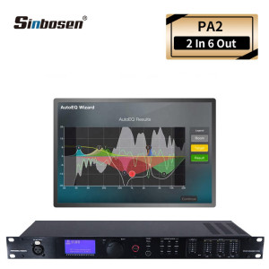 2 In 6 out professional audio digital speaker manage processor PA2