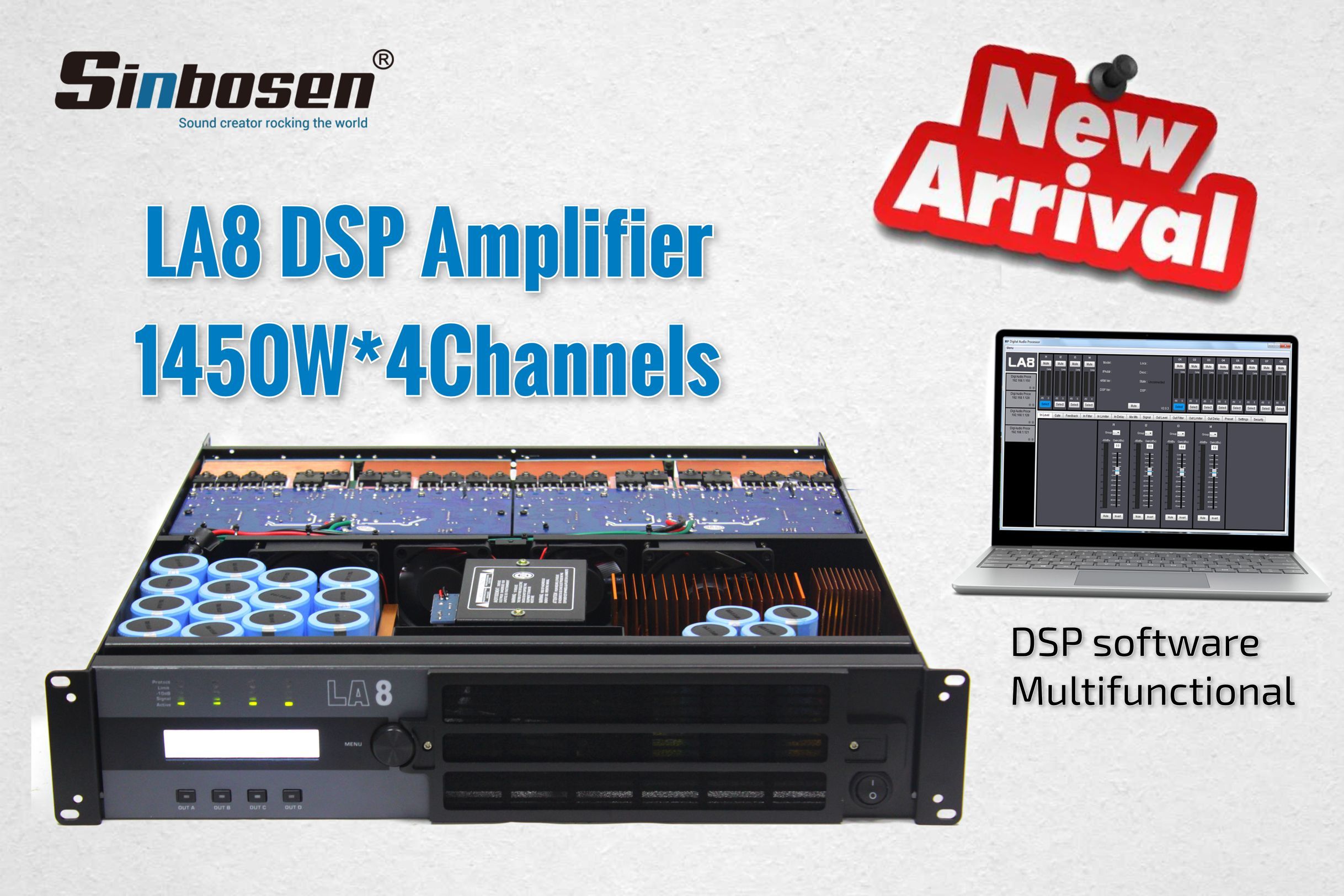 Sinbosen dsp series power amplifiers are updated!