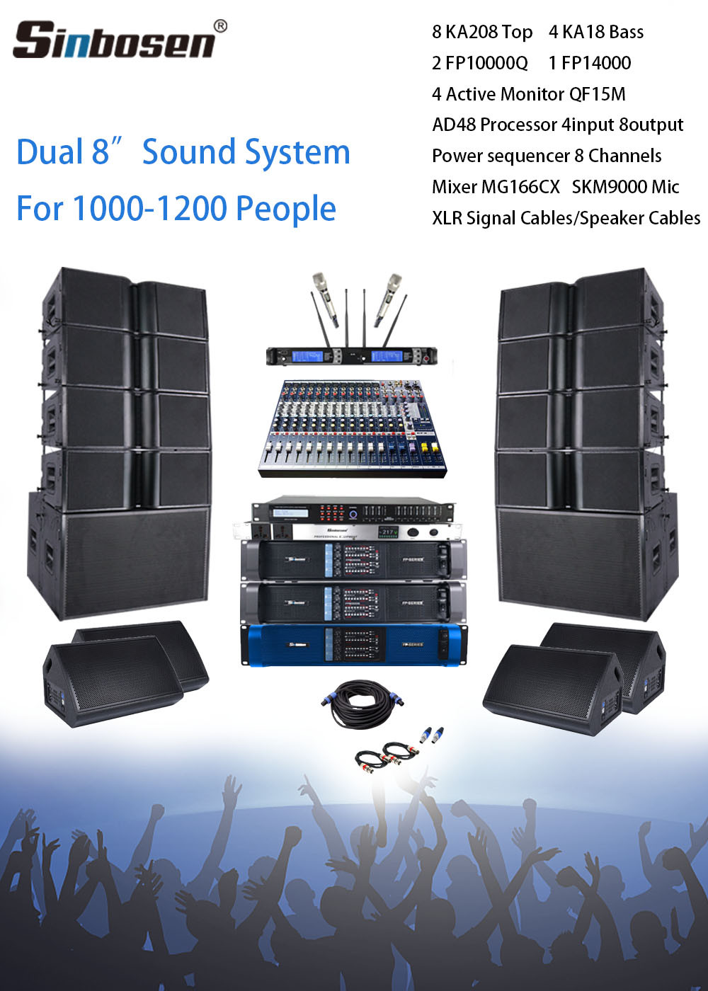 Sound System for 1000-1200 people in church in Ghana