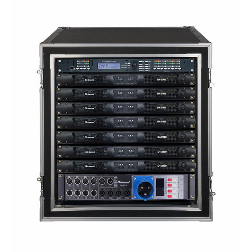 Sinbosen D4-2500 2 ohm stable 4400 watts 4 channels digital 1u power amplifier class d