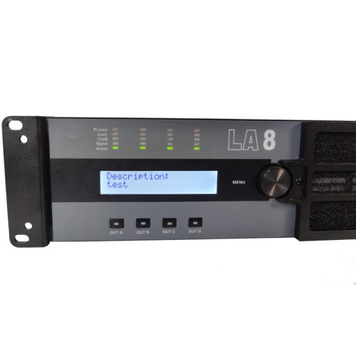 Wzmacniacz mocy Dsp 4 wejścia 4 wyjścia LA8 Profesjonalny wielofunkcyjny wzmacniacz audio