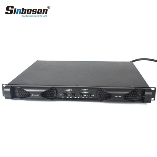Sinbosen k4-1400 1400 watt 4 channel professional 1u class d power amplifier