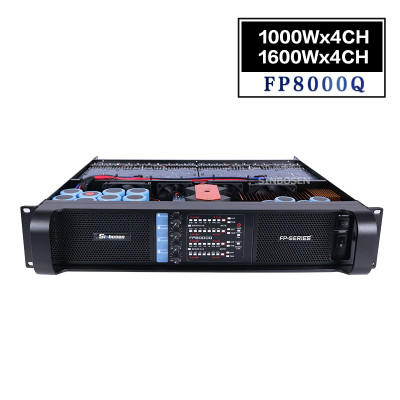 Sinbosen FP8000Q dual 1000 watt RMS 4 channel amp fp power amplifier for top speaker