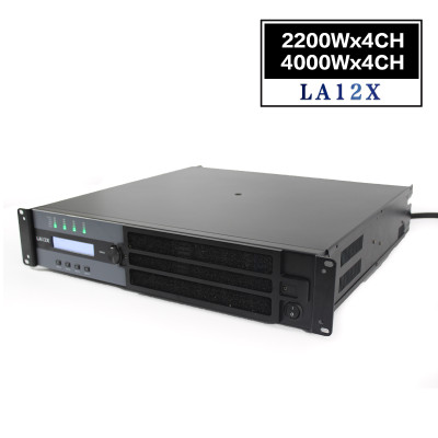 Dsp Control 4 input 4 output professional Power Amplifier LA12X 4000 watt for subwoofer