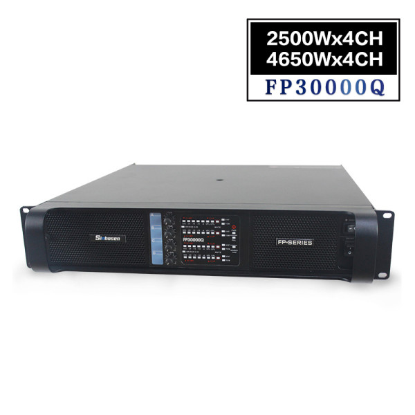 Equipamento de som Sinbosen Amplificador de alta potência FP30000Q 4650w 4 canais para subwoofer de 21 polegadas