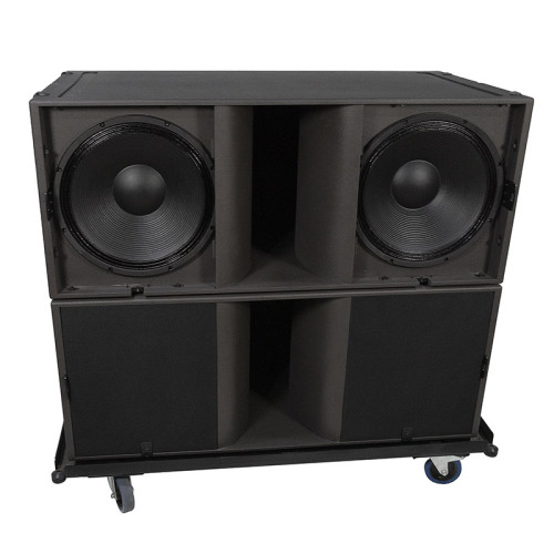 Subwoofer duplo super bass de 18 polegadas para eventos internos e externos