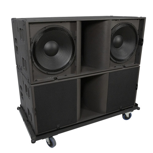 Subwoofer duplo super bass de 18 polegadas para eventos internos e externos