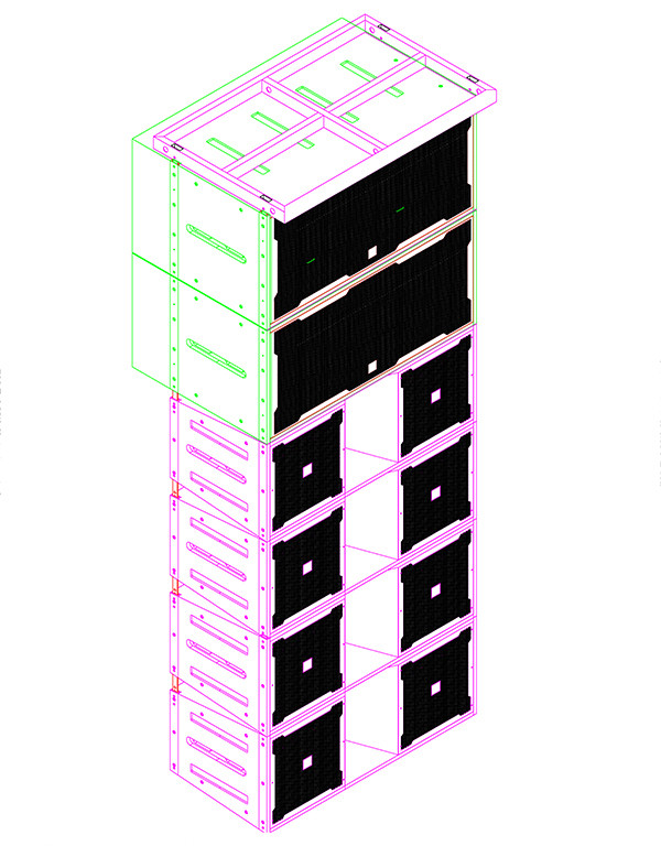 What are the general combinations of line array speakers?